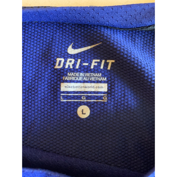 Men's Nike Dri-FIT Long Sleeve Shirt Size L Blue - Picture 3 of 9